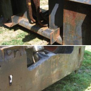 Attach bobcat 909 backhoe to 743