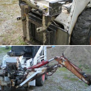 742B with D 100 backhoe