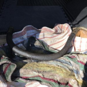 Media 'T800_bobcat hydraulic hose (ruptured) 2019-03-04 01.jpg' in category 'Bobcat Skidsteer Photos'